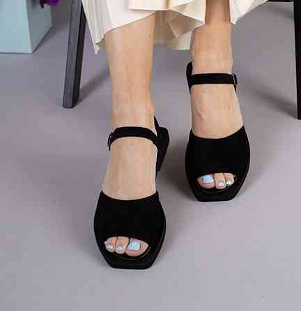 RONE Босоніжки жіночі RONE 543 чорні (літо, замша натуральна) (3936) Коломыя