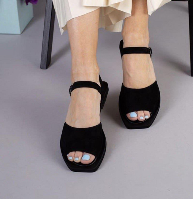 RONE Босоніжки жіночі RONE 543 чорні (літо, замша натуральна) (3936) Коломыя - изображение 5