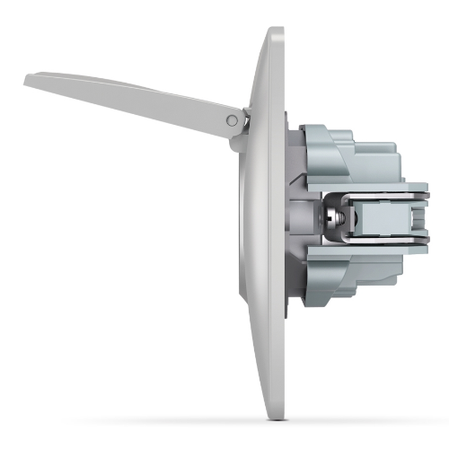 BINERA срібний шовк Розетка внутрішня 1-а із заземленням з кришкою Videx Житомир - изображение 5