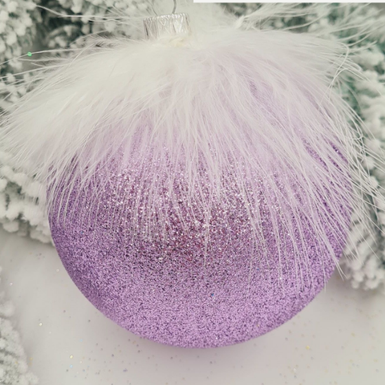 Ялинкова куля Пір'їнка d10см КС Житомир