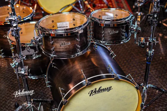 Ударна установка  Polmuz Maple Model 1 - 22/10/12/14/16 Fast Toms Satin Black Fade Київ
