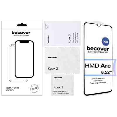 Скло захисне BeCover HMD Arc 10D Black (713572) Вінниця