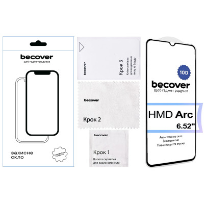 Скло захисне BeCover HMD Arc 10D Black (713572) Вінниця - фото 2