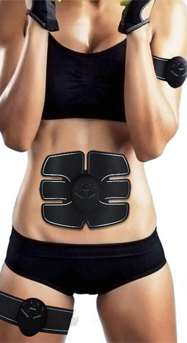 Міостимулятор для преса та біцепсів. Тренажер для стимуляції м`язів живота, талії, спини та біцепса Київ - фото 3