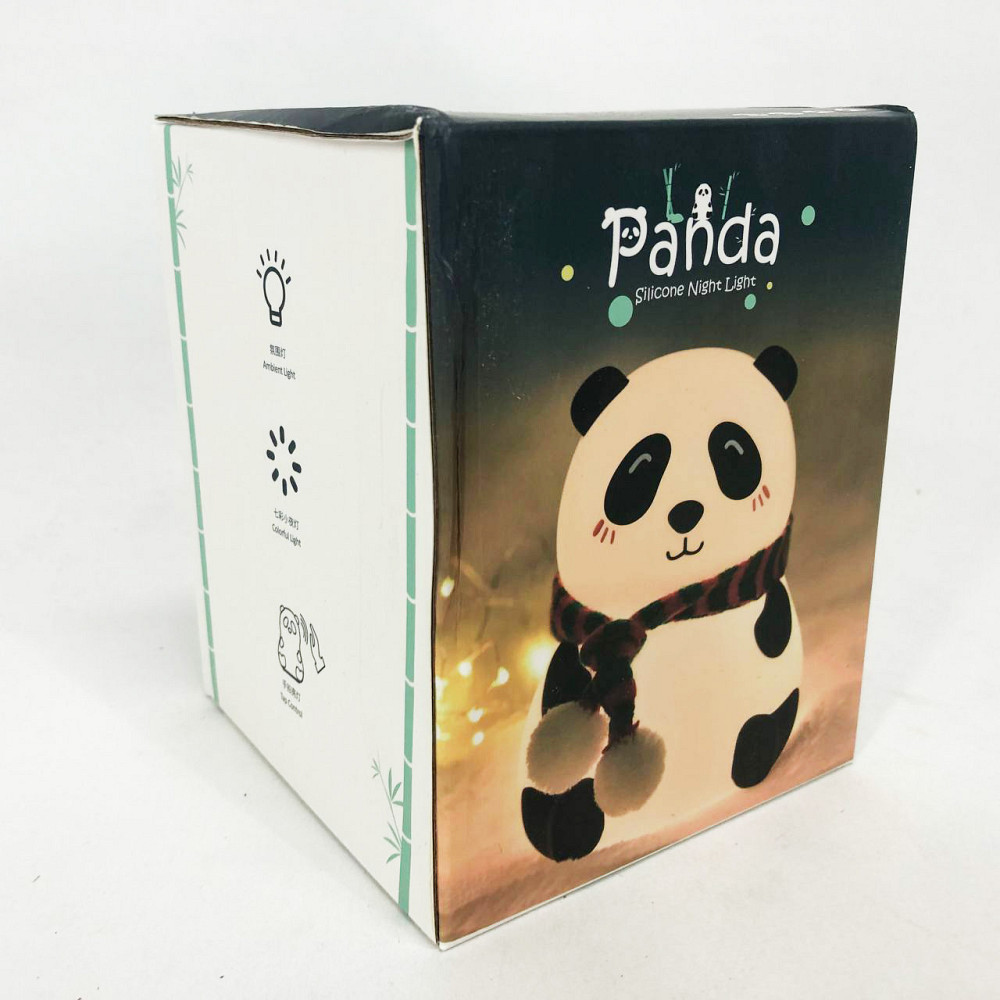 Нічник дитячий для новонароджених панда, Нічник на батарейках Світлодіодний силіконовий KJ-88 Львів - фото 7