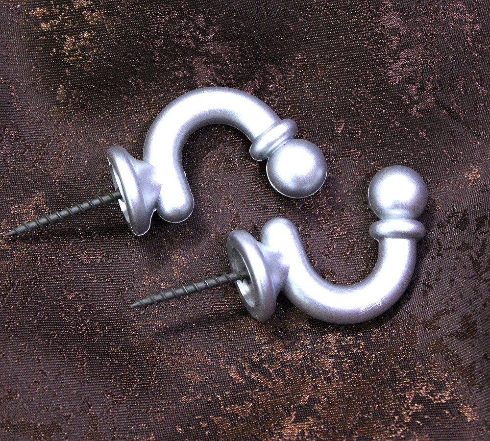 Гачки для підхватів (008кр) набір 2 шт Сірий (83-012) Київ - фото 1