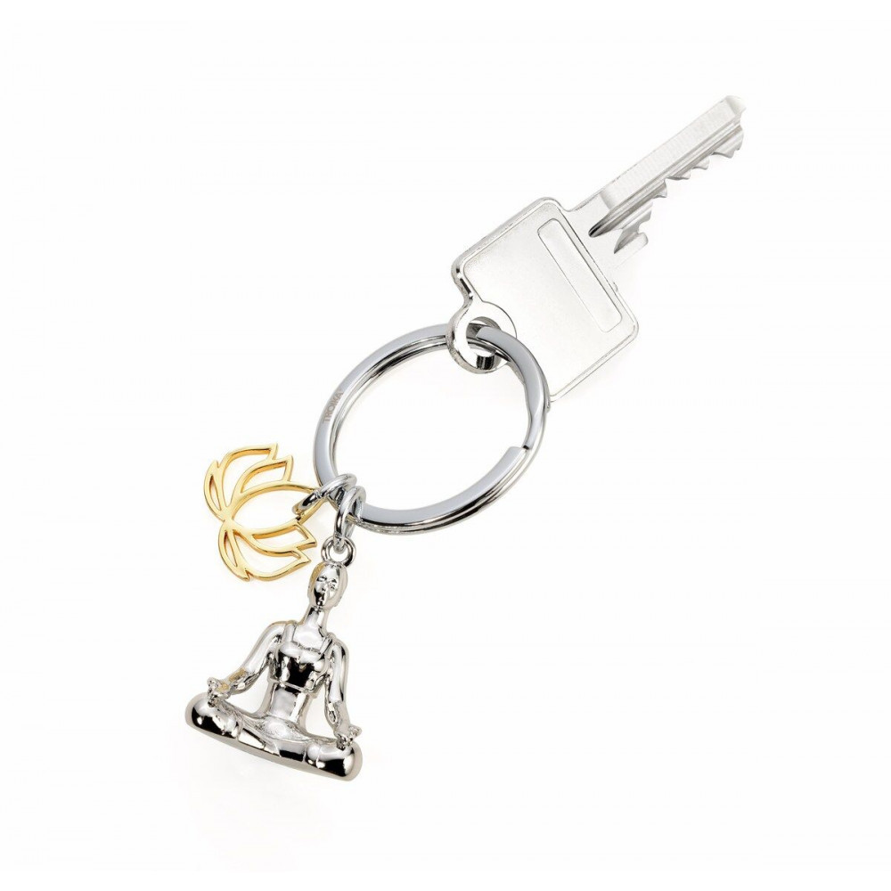 Брелок для ключів Troika Yoga з 2 підвісками (метал) Сріблястий Вінниця - фото 7
