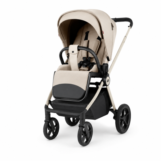 Коляска универсальная CARRELLO Ultra CRL-6557 2в1 Vintage Beige с люлькой и прогулочным блоком, легкая, маневренная Киев