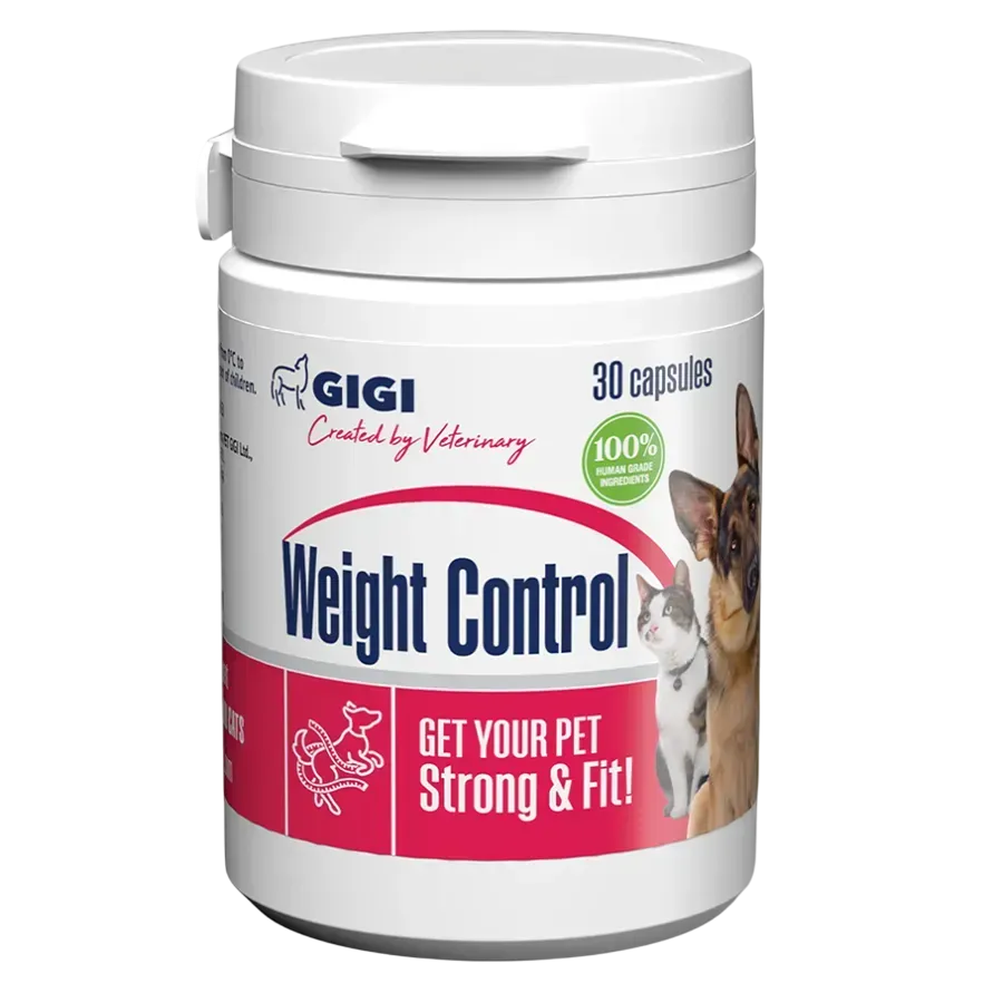 Добавка GiGi Weight control для поддержания оптимального веса и повышения энергии в собак и кошек N30 капс Винница - изображение 1