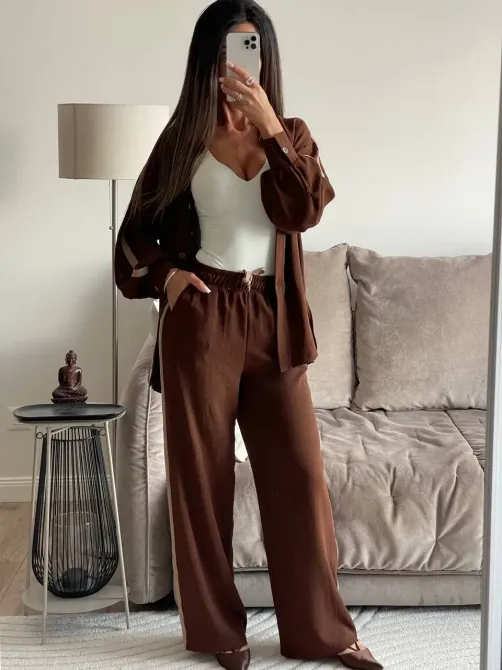 Женский костюм + брюки с полоской, лёгкий базовый комплект на каждый день Одесса - изображение 8