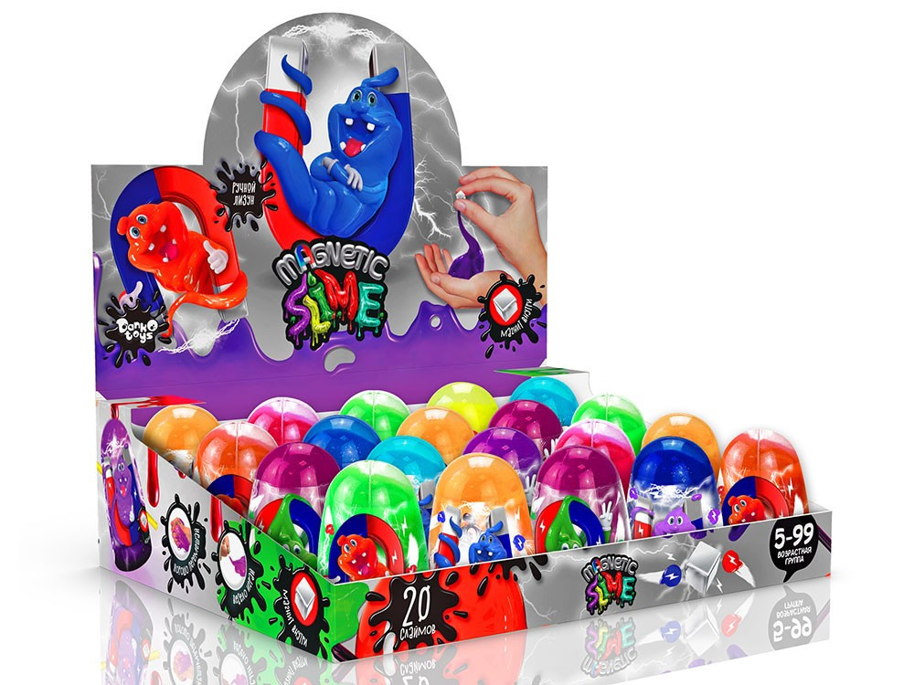 В'язка маса "Mega Stretch Slime" 200г укр (12), шт Київ - фото 1