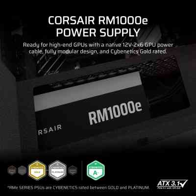 Блок питания Corsair 1000W RM1000e (CP-9020297-EU) Винница