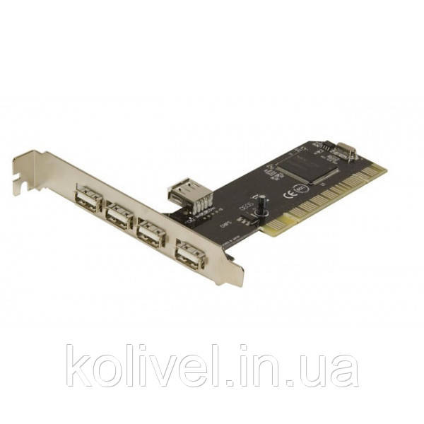 PCI Контролер USB2.0 (4ext. 1int.) NEC, RTL (B00185) Киев - изображение 2