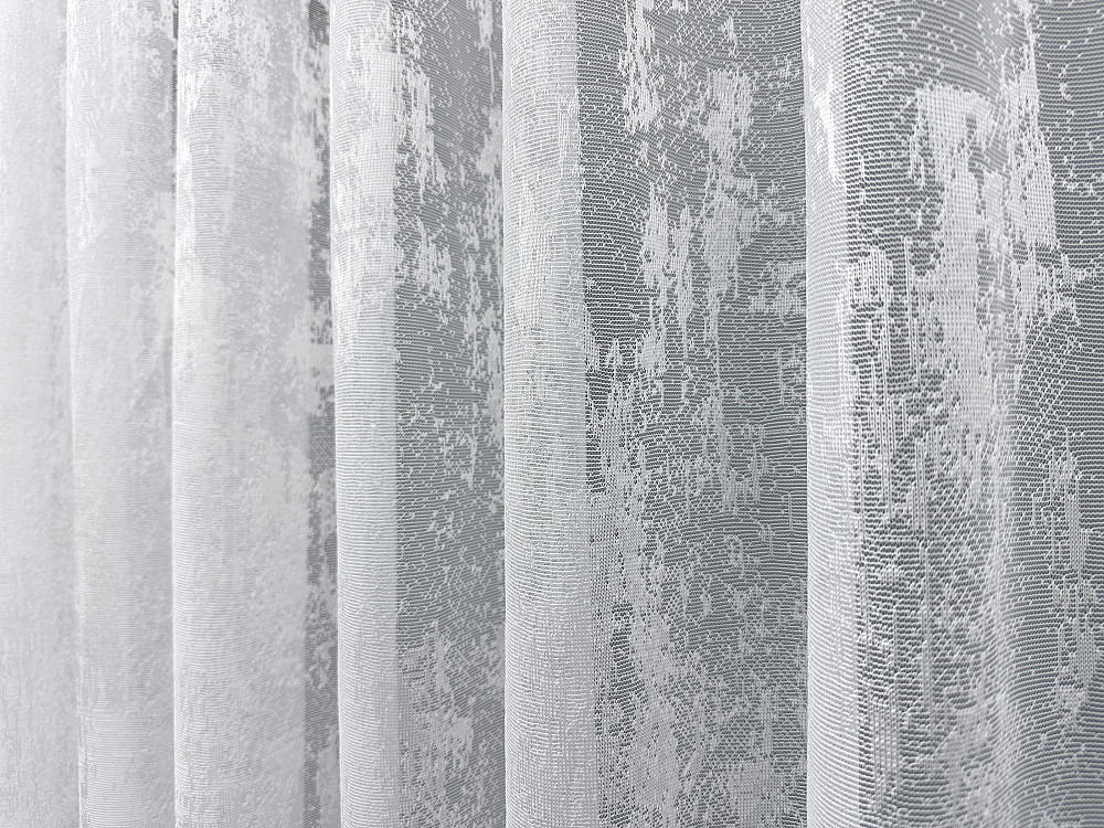Тюль VR-Textil 1400т Мармур Жакард Білий 280х270 см (49-369) Київ - фото 7