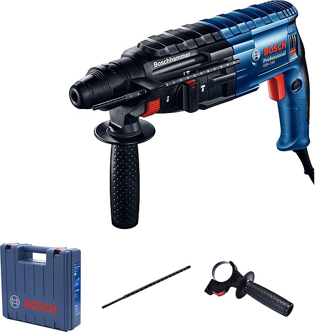 Профессиональный ударный электрический прямой перфоратор Bosch GBH 240 : 790 Вт, 2.7 Дж (0611272100) Киев - изображение 2