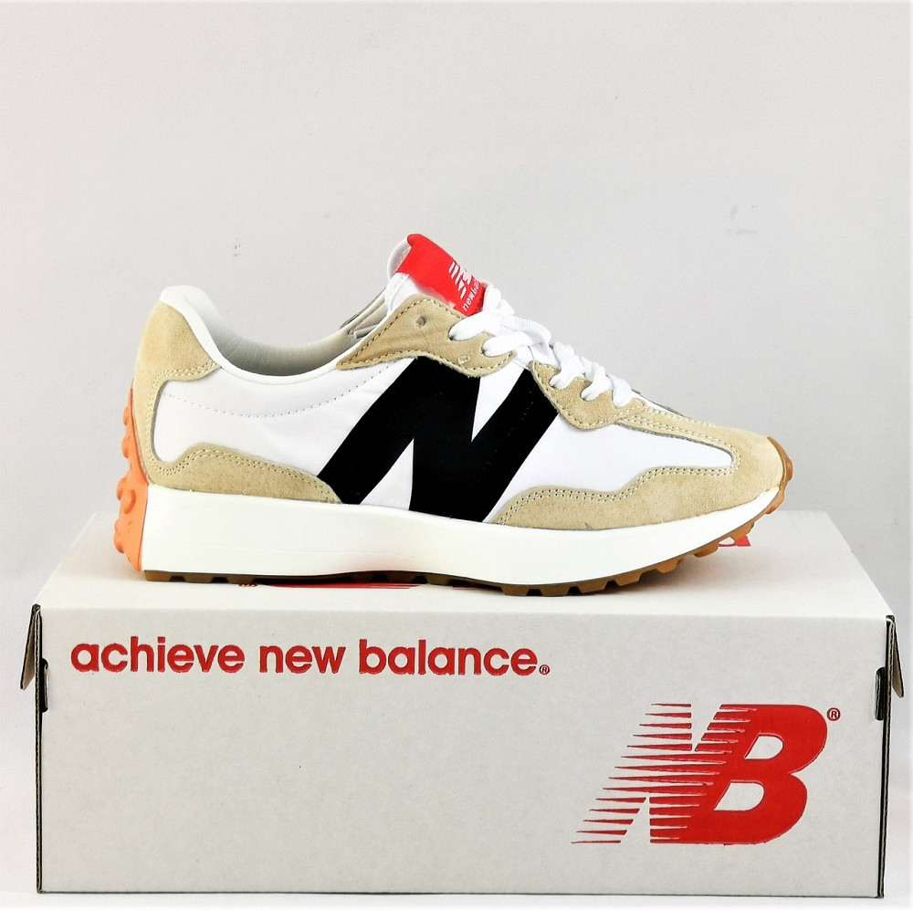 Мужские Бежевые Кроссовки New Balance 327 Белые Нью Баланс (размеры: 45,46) Видео Обзор Днепр - изображение 6