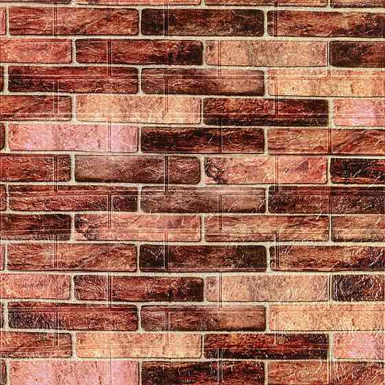 179-3 Панель стеновая 3D 700х770х3мм Коричневый (кирпич) SW-00001771 Киев