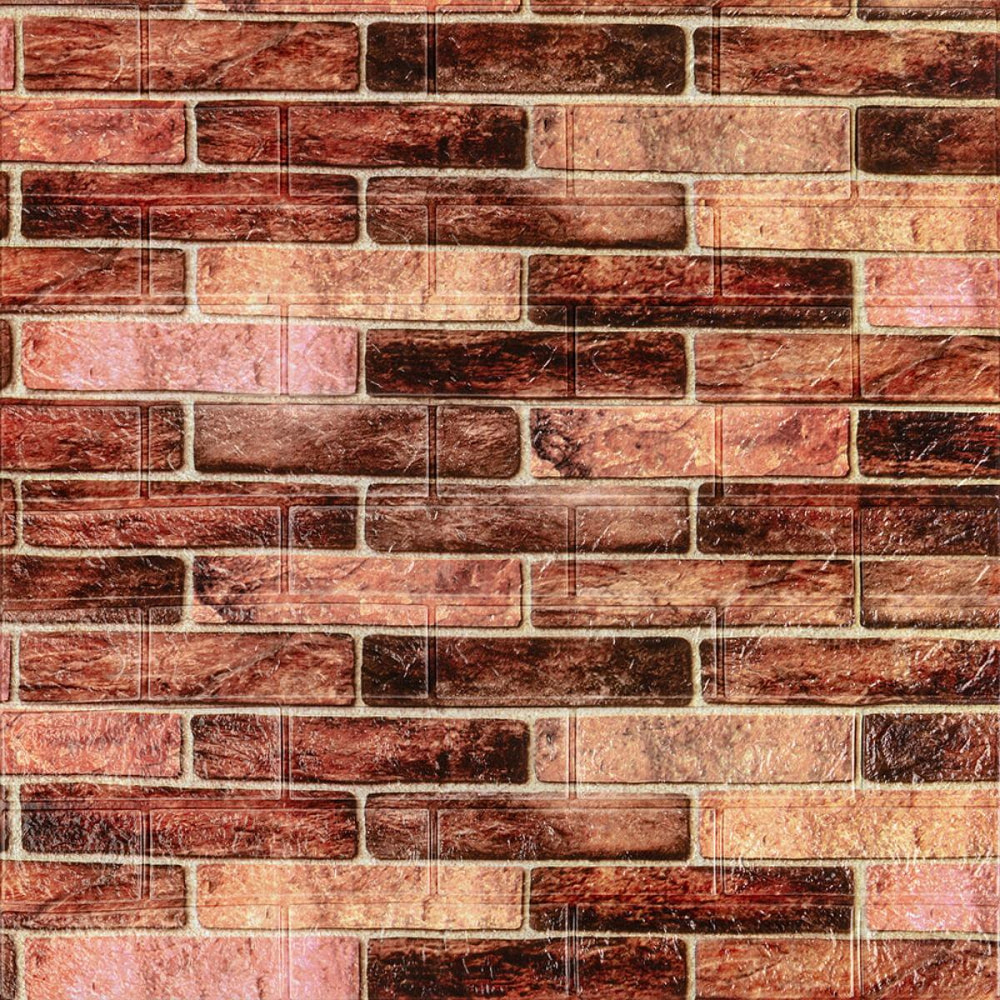 179-3 Панель стеновая 3D 700х770х3мм Коричневый (кирпич) SW-00001771 Киев - изображение 1