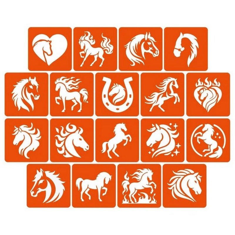 Набор трафаретов для био-тату 