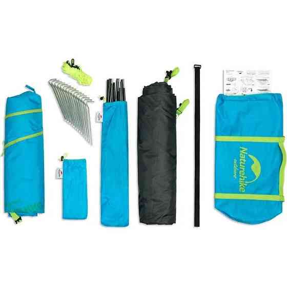 Намет чотиримісний Naturehike P-Series NH18Z044-P, 210T65D, хакі Київ