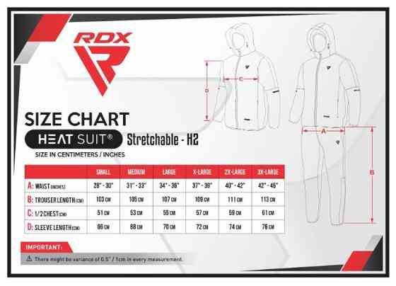 Костюм для схуднення з капюшоном RDX H2 Black XL Киев