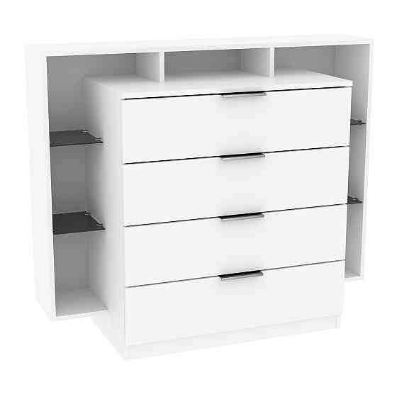 Комод Крістал, Білий, 1200/450/1000 Львів