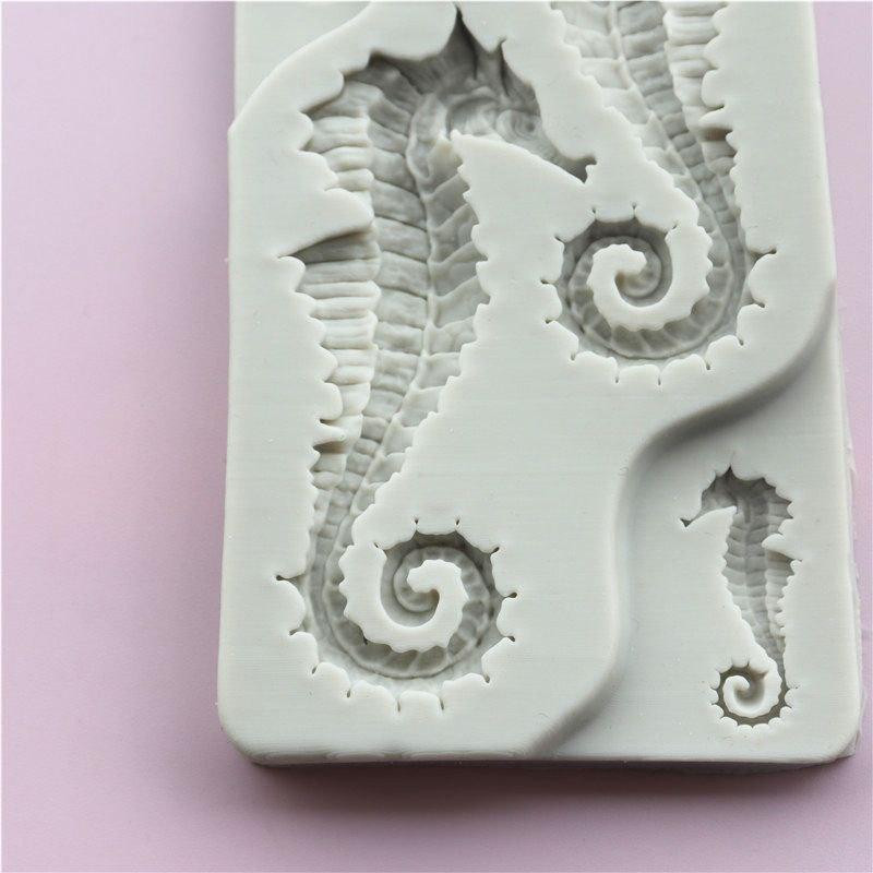 Молд рыба Морской конёк 125 на 65 мм серый Киев - изображение 9