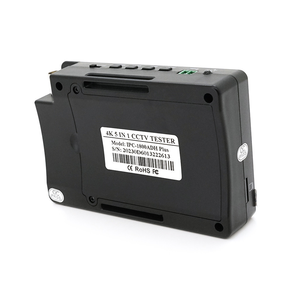 Тестер для камер видеонаблюдения IPC-1800 PLUS, c 4| сенсорным дисплеем, сенсорным дисплеем, поддерживает IP, CVI, TVI, AHD 4K, Киев - изображение 7