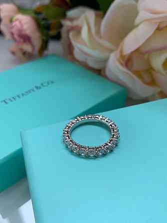Tiffany кольцо серебро 925 дорожка с цирконами / Тиффани серебряное кольцо / упаковано в мешочек Одесса