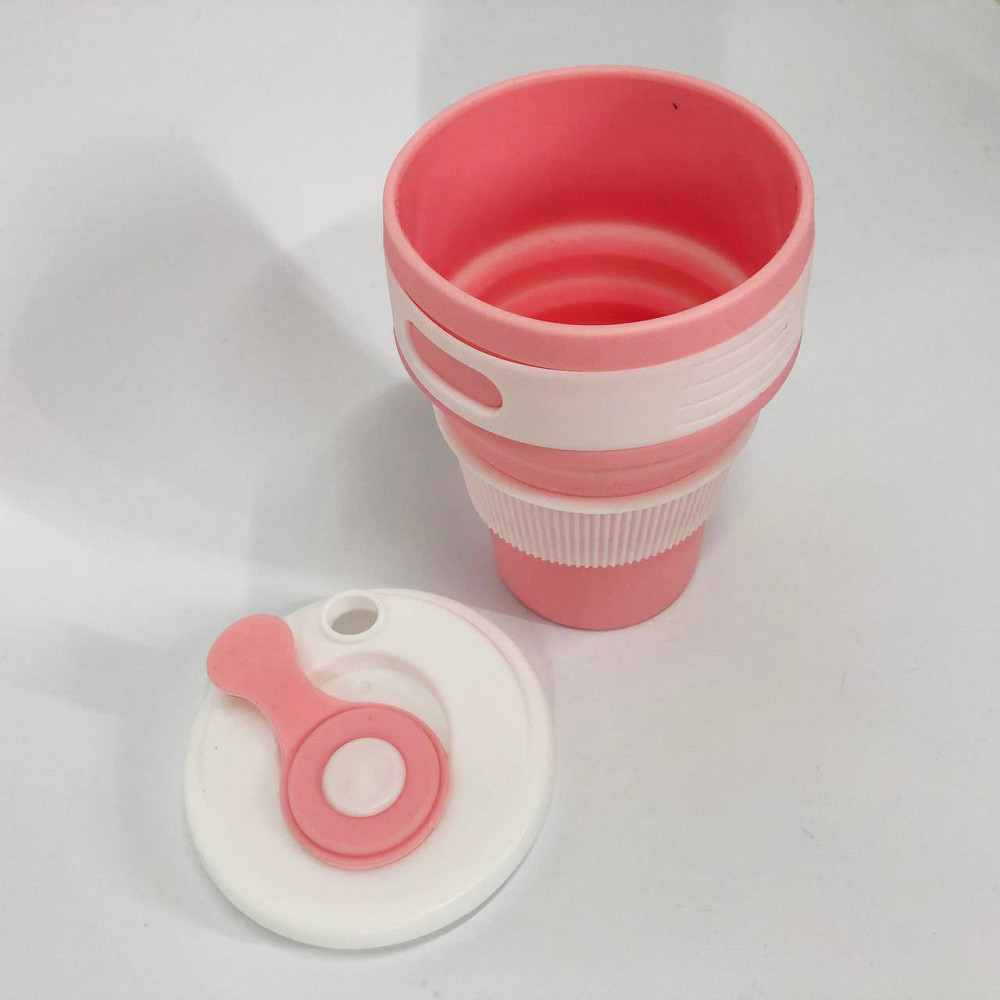 Походная складная чашка 350 мл, Силиконовая туристическая кружка, Силиконовая складная кружка NQ-20 Ивано-Франковск - изображение 4