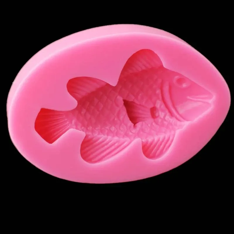 Молд силиконовый Рыбка 76 на 50 мм розовый Киев - изображение 10