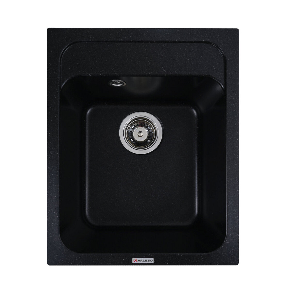 Гранітна мийка для кухні VALESO KORRADO 4050 матова Чорний металік Коломыя - изображение 1