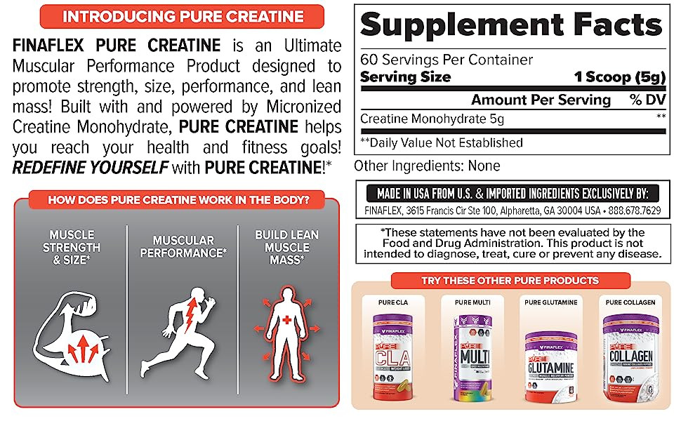 Креатин Finaflex Pure Creatine Monohydrate 300 g Луцк - изображение 2