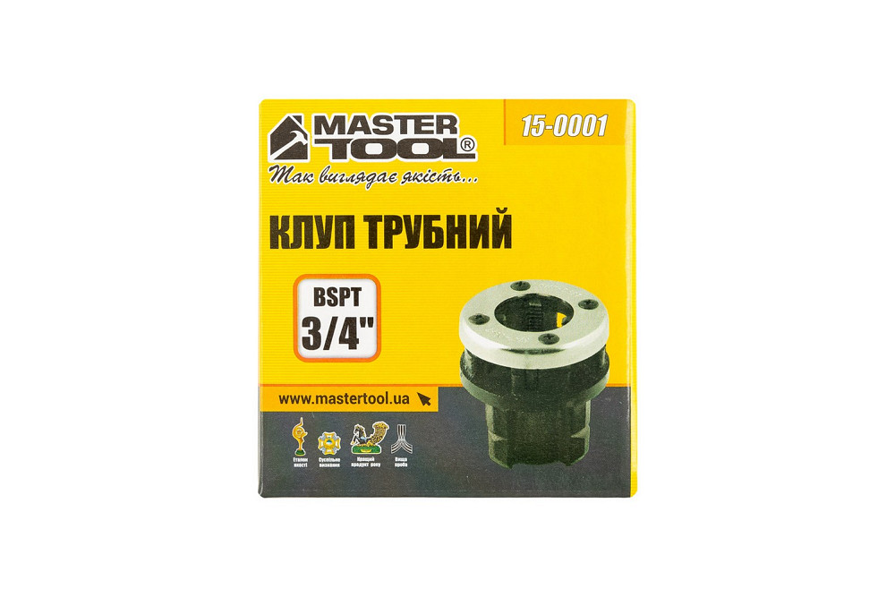 MASTERTOOL Клуп трубний для нарізання різьби MASTERTOOL BSPT 3/4" 15-0001 Коломия - фото 2