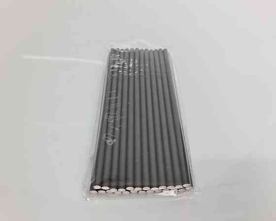 Соломка паперова трубочка Гофра 25шт чорна (1 шт) Харків