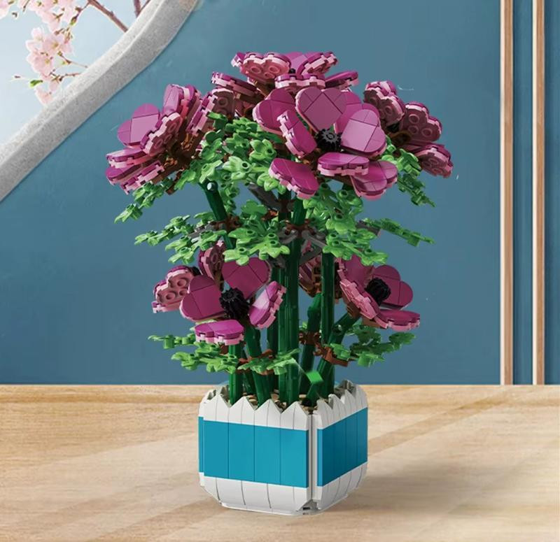 Конструктор Icons Рожевий Анемон, 1067 деталей сумісний із lego-лего Київ - фото 1