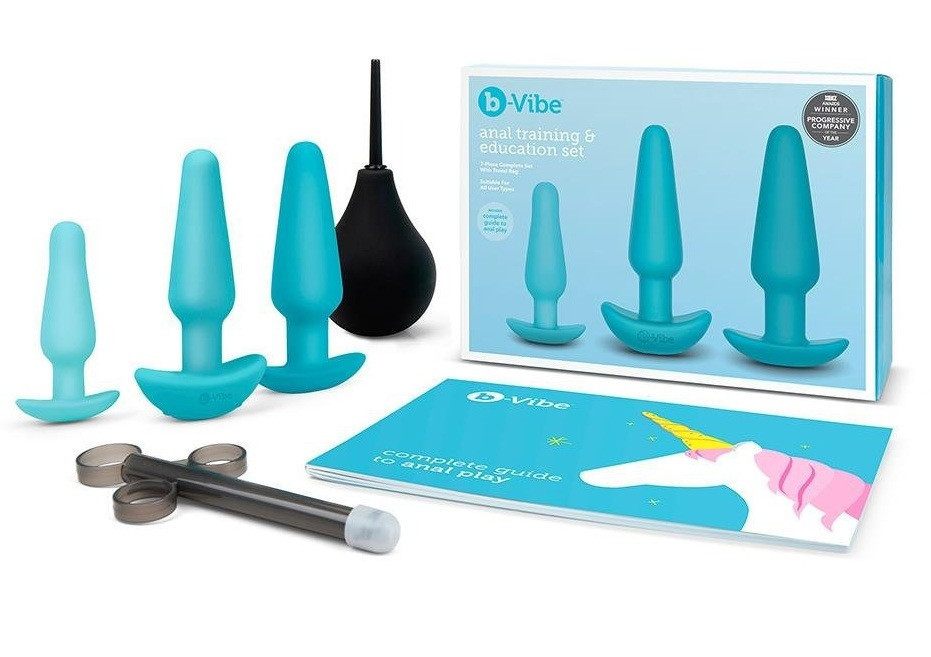 Набор для анального секса B-Vibe Anal Training 7 предметов, синий Sex Aura Киев - изображение 2