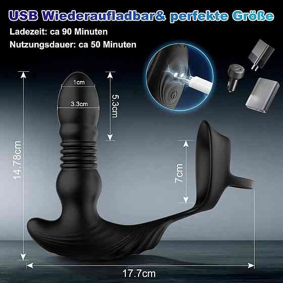 Zaddic Prostate Анальний вагінальний і клітор стимулюючий керований акумуляторний вібратор Дніпро