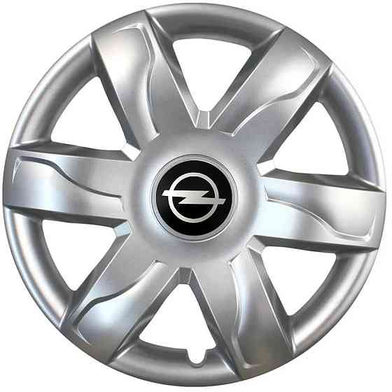 Автомобильные модельные колпаки R15 Opel 318 4шт, SJS, серебряные Киев