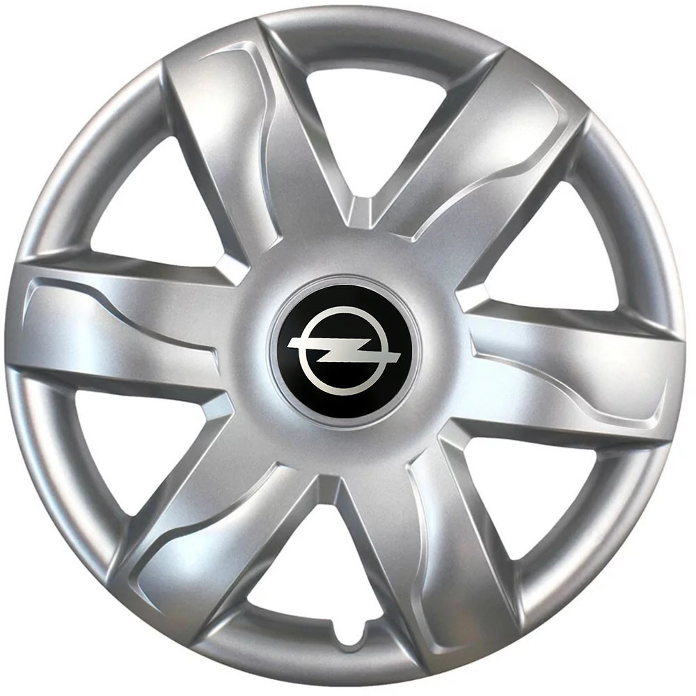 Автомобильные модельные колпаки R15 Opel 318 4шт, SJS, серебряные Киев - изображение 1