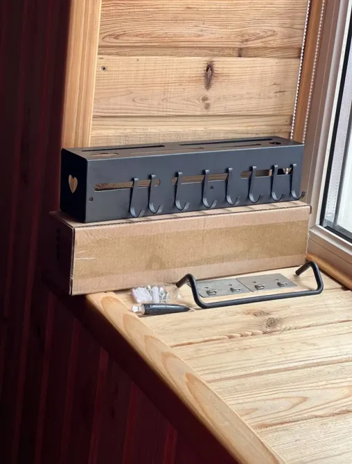 Настенная многофункциональная стойка для хранения кухонных принадлежностей 30 см Коломия - фото 2