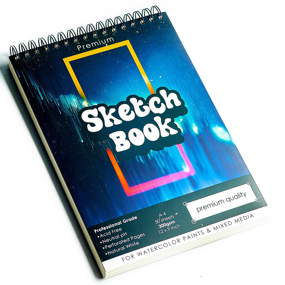 Скетчбук с акварельной бумагой  А4  200 г\м2 для скетчинга для рисования, альбом 50 листов Каменец-Подольский - изображение 2