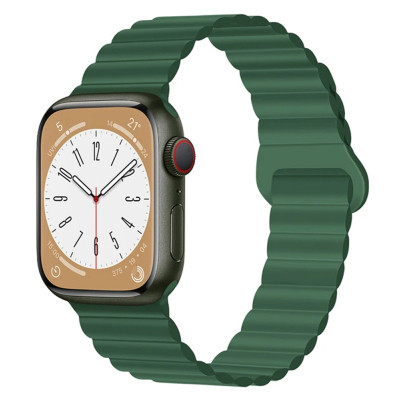 Ремешок для смарт-часов Drobak Silicone Magnetic Link для Apple Watch All Series 38/40/41mm Army Green (898919) Винница - изображение 1