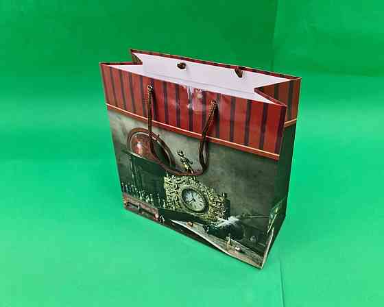 Пакет паперовий подарунковий квадратний 23*24*10 (артKV-171) (12 шт.) Харків