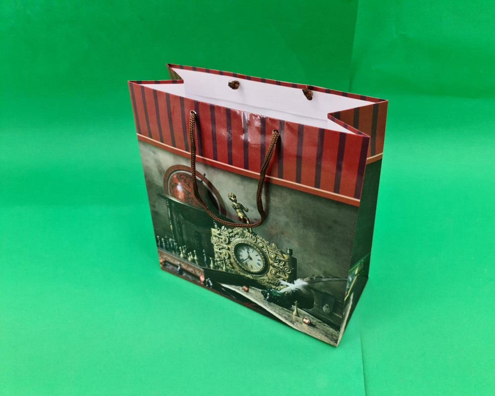 Пакет паперовий подарунковий квадратний 23*24*10 (артKV-171) (12 шт.) Харків - фото 1