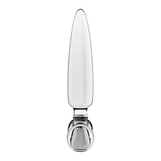 Тристоронній скляний дилдо Satisfyer Triple Crystal 1 Transparent Sex Aura Київ