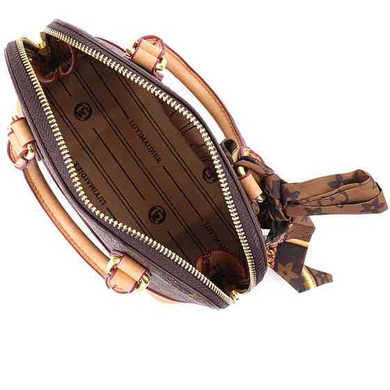 Каркасна жіноча сумка з екошкіри Vintage sale_15152 Коричневий Київ