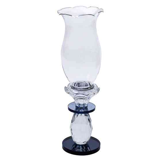 Yiwu Підсвічник скляний 7×25.5 см підсвічник декоративний келих на ніжці HP-4-1S Коломия