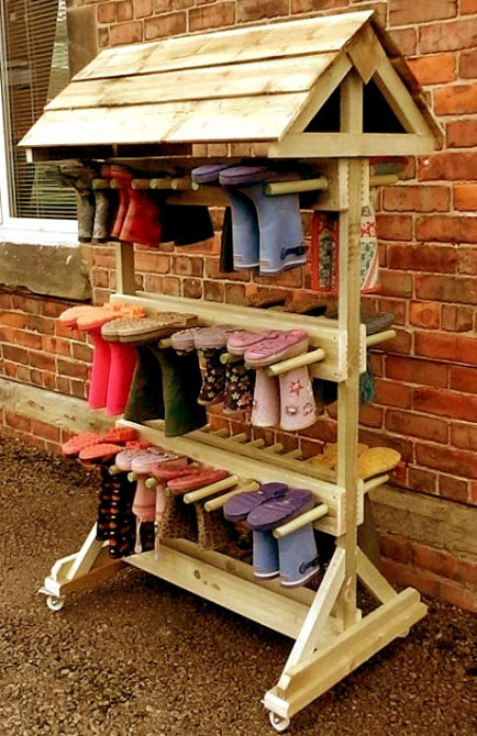 Стойка для рабочей обуви 