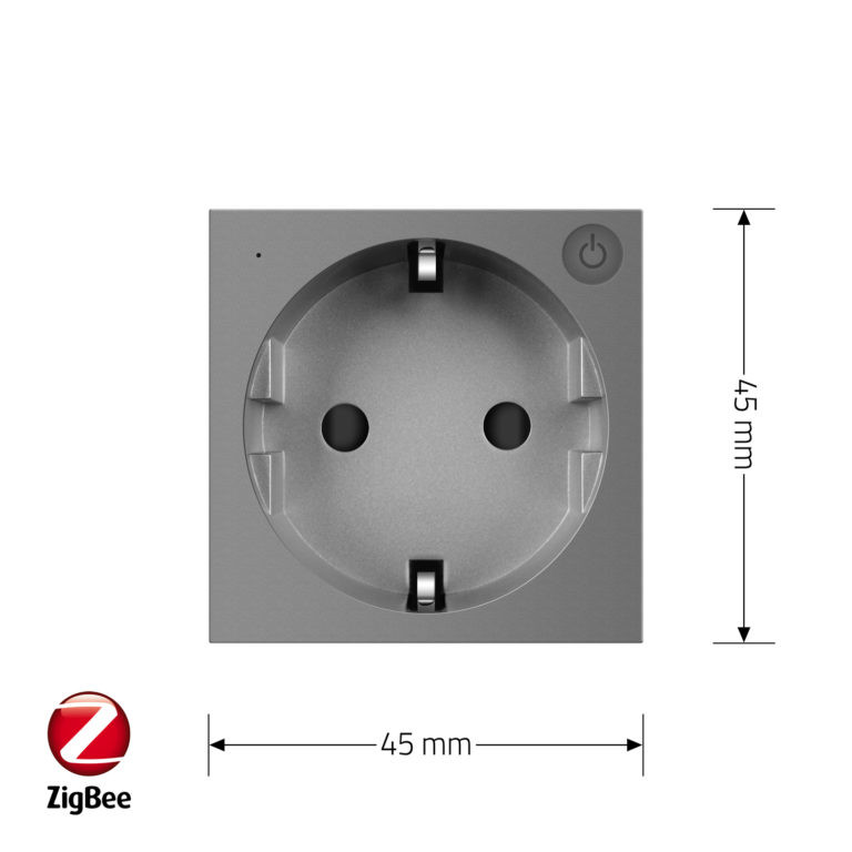 LIVOLO Розумна розетка LIVOLO ZigBee, з заземленням, сіра, 16А 230В, керування через Alexa / Go Коломия - фото 4
